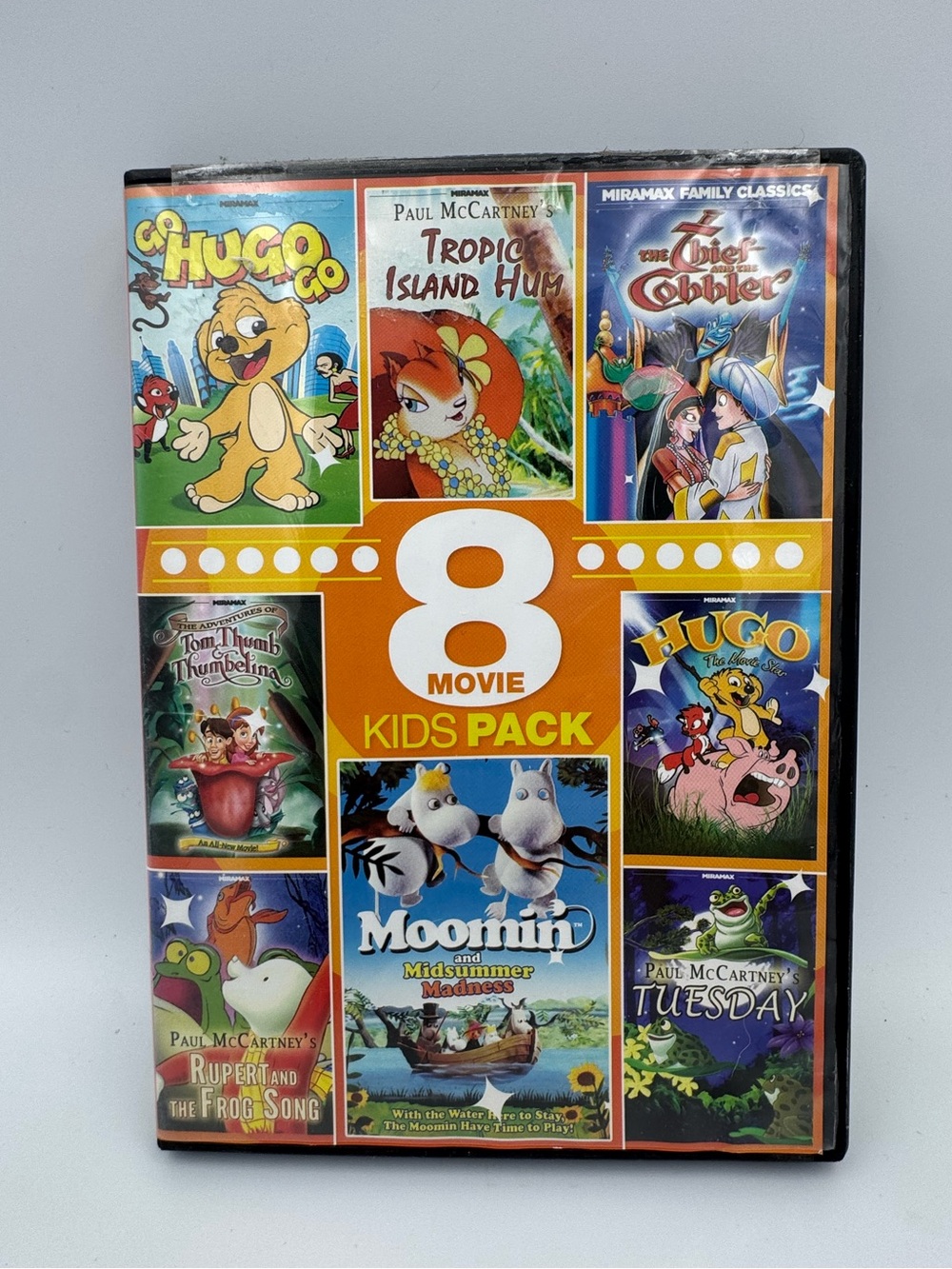 8 Movie Kids Pack Vol 4 DVD Moomin Hugo Paul McCartney Miramax 2013